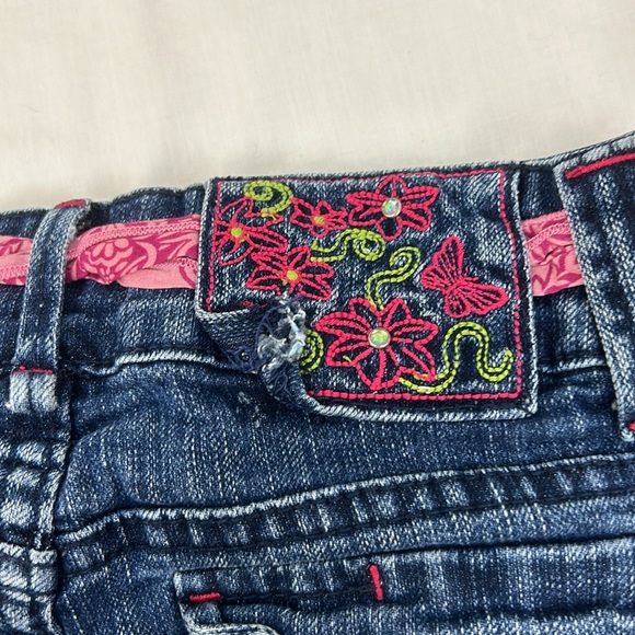 Bundle of 2 Girl Blue Jean Shorts Size 7 ~ Bobby Jack Faded Glory - Picture 6 of 14